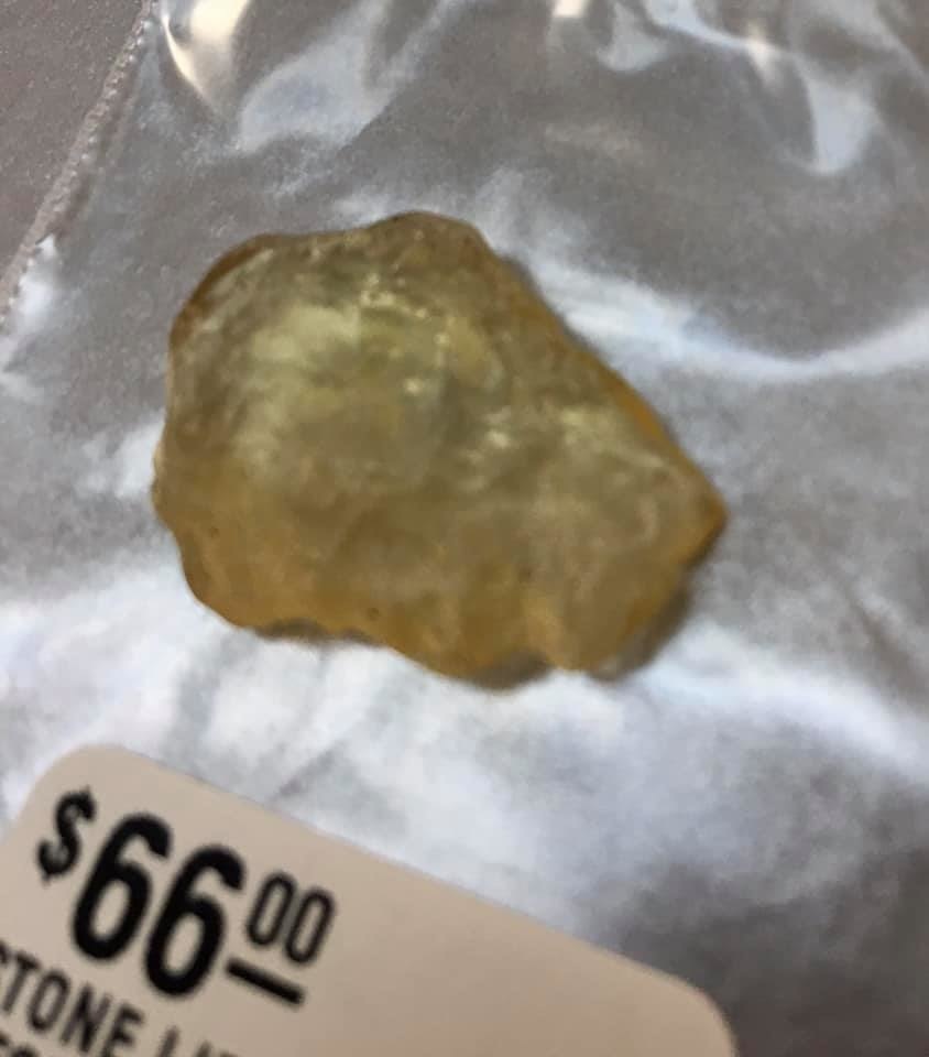 Stone Libyan Desert Glass 2 Grams The Bag Lady Intuitive Gifts