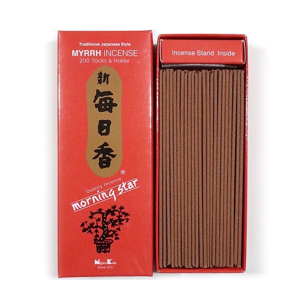 INCENSE - MYRRH (200 STICKS W/ STAND)