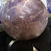 STONE AMETHYST CACOXENITE SPHERE LARGE (GOIAS, BRAZIL)