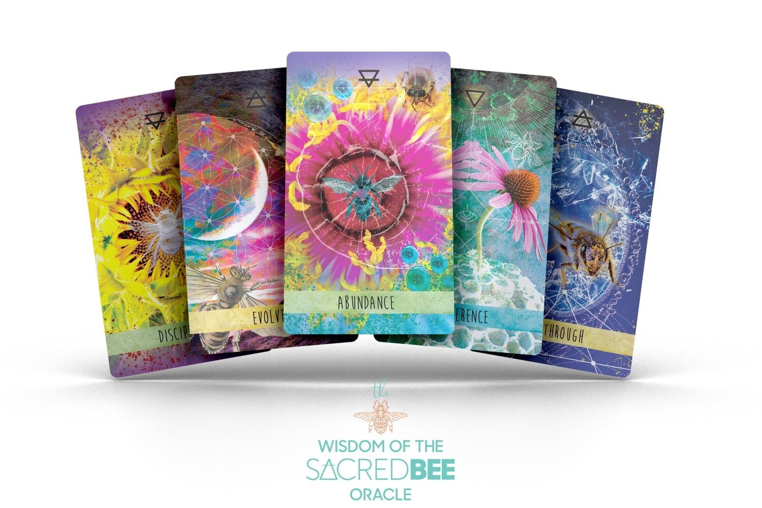 WISDOM OF THE SACRED BEE ORACLE CARDS BY KELLY BURTON