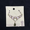 NECKLACE STER AMETHYST / BLUE TOPAZ / MOLDAVITE