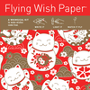 FLYING WISH PAPER MINI KIT W/ 15 WISHES & ACCESSORIES, LUCKY CATS