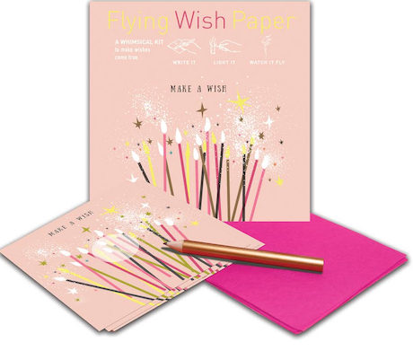 FLYING WISH PAPER MINI KIT W/ 15 WISHES & ACCESSORIES, MAKE A WISH BIRTHDAY