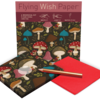 FLYING WISH PAPER MINI KIT W/ 15 WISHES & ACCESSORIES, MUSHROOMS