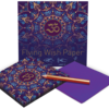 FLYING WISH PAPER MINI KIT W/ 15 WISHES & ACCESSORIES, PURPLE OM