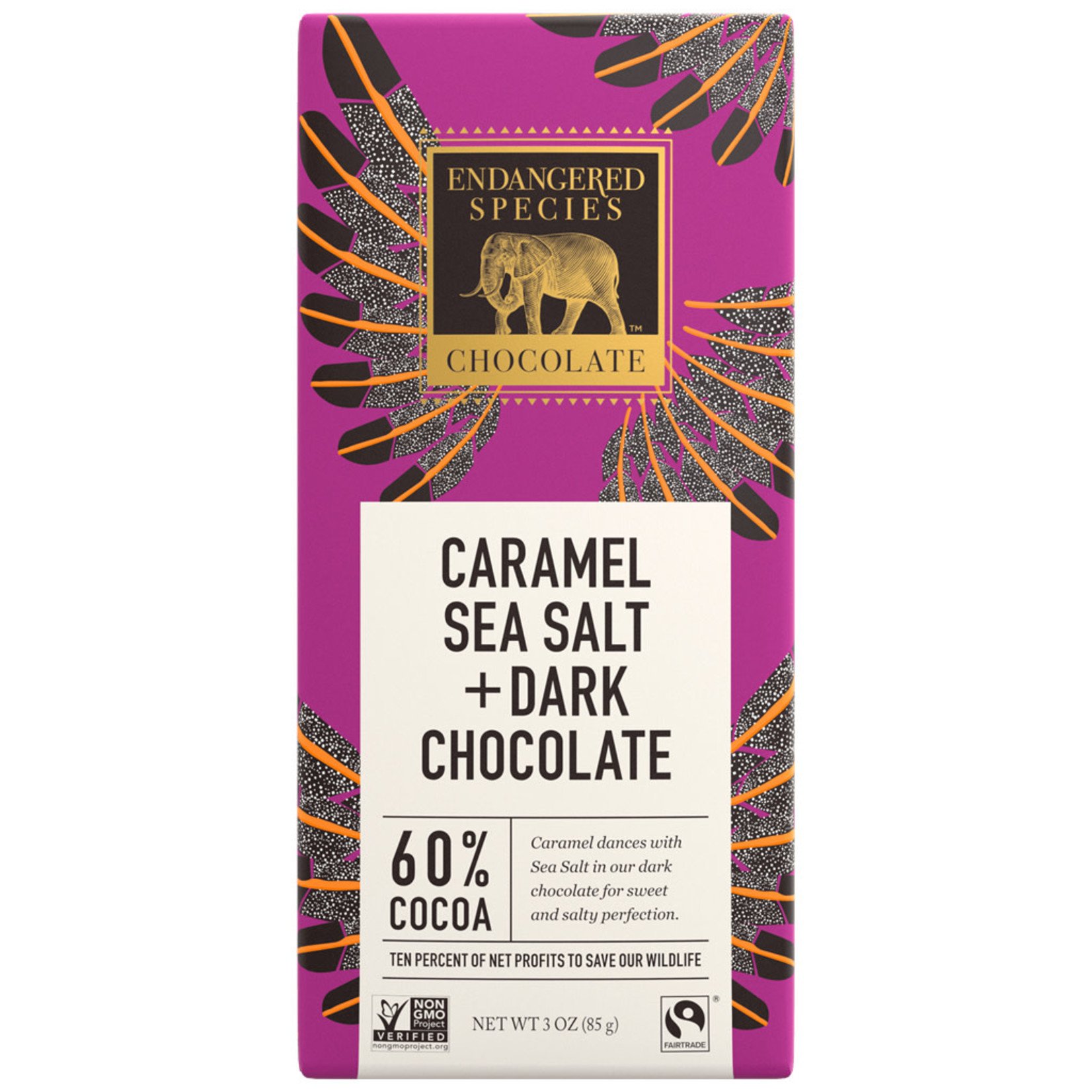 Endangered Species Endangered Species - Dark Chocolate Bar, Caramel & Sea Salt Eagle