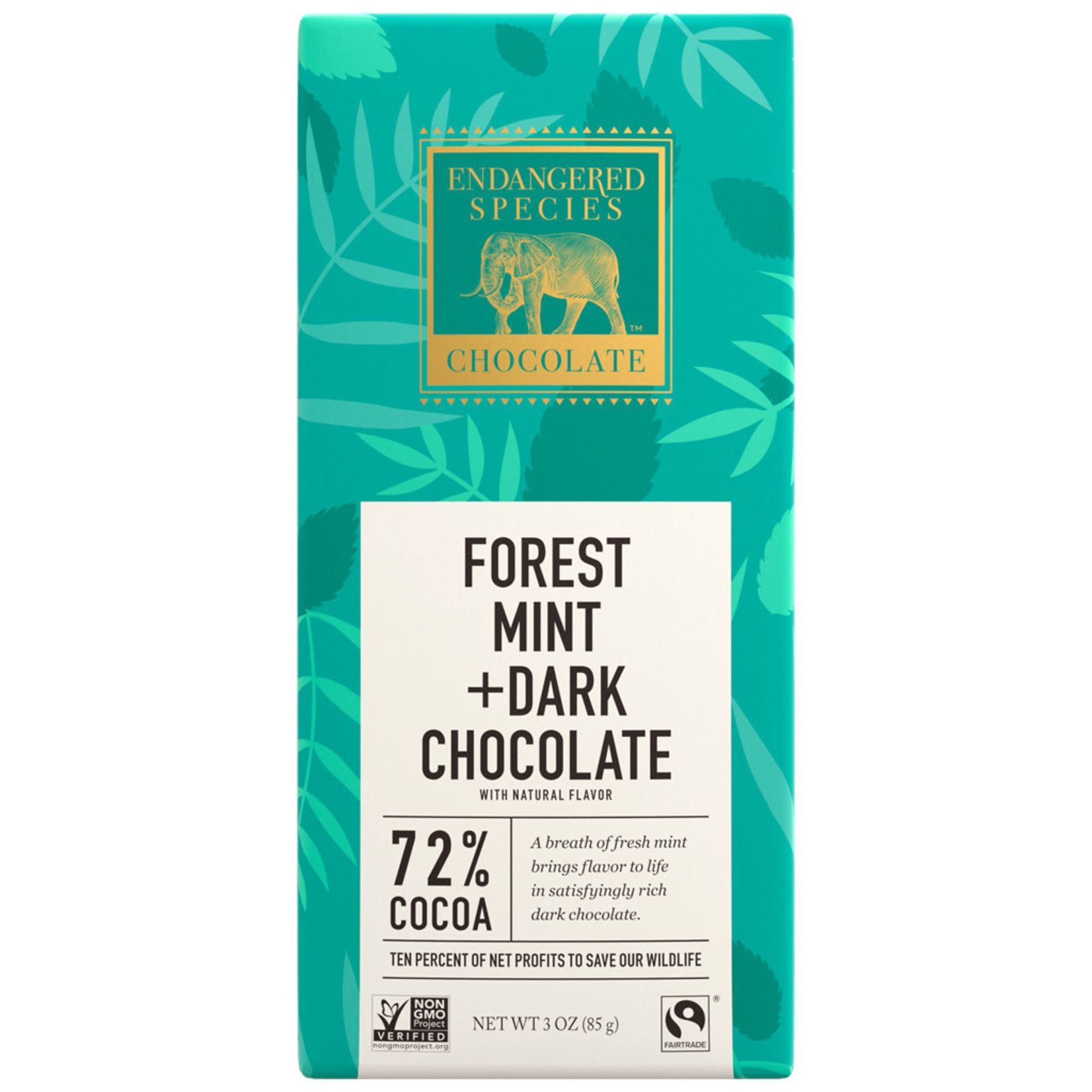 Endangered Species Endangered Species - Dark Chocolate Bar, Forest Mint