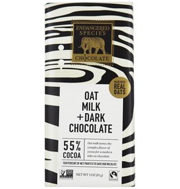 Endangered Species Endangered Species - Dark Chocolate Bar, Zebra Oat Milk 55% Cacao
