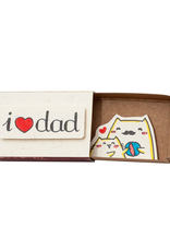Matchbox Card I Heart Dad Cats