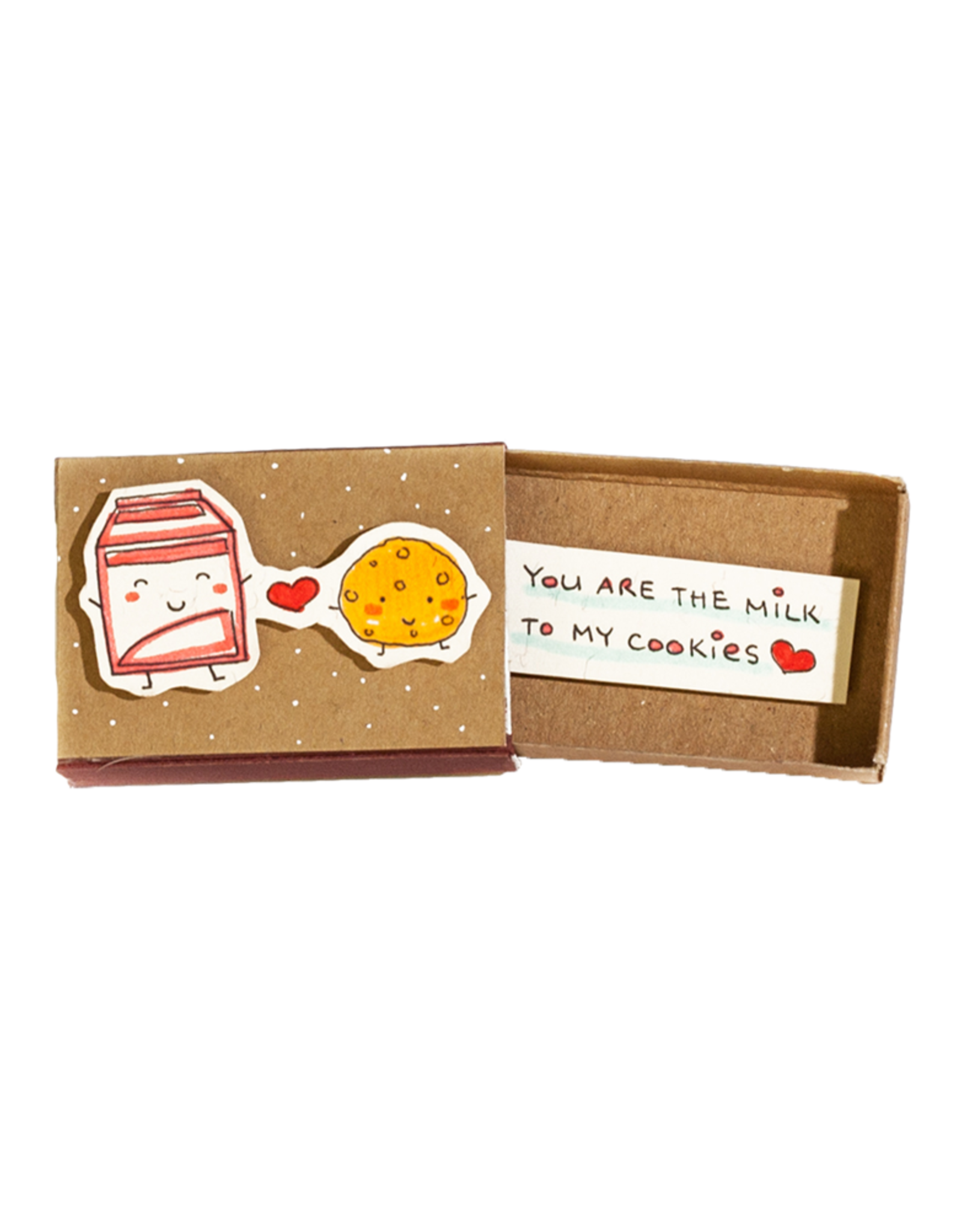 Matchbox Card You Are Milk to My Cookies