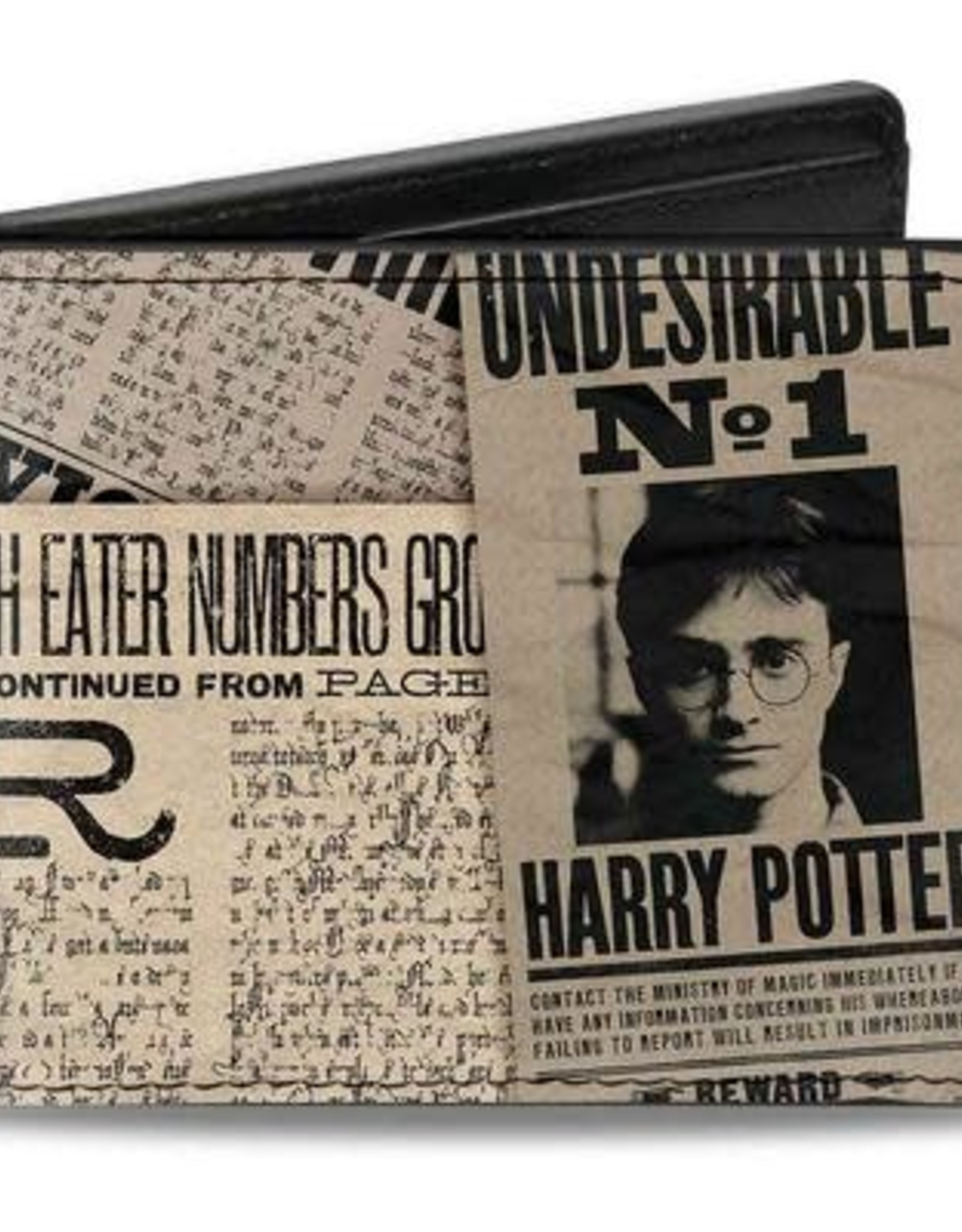 Buckle Down Belts Harry Potter Headlines - Bi-Fold Wallet - Undesirable No. 1