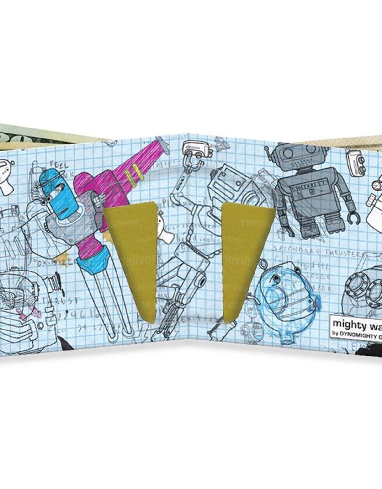 Dynomighty Design “All of the Robots” Dynomighty Tyvek Wallet