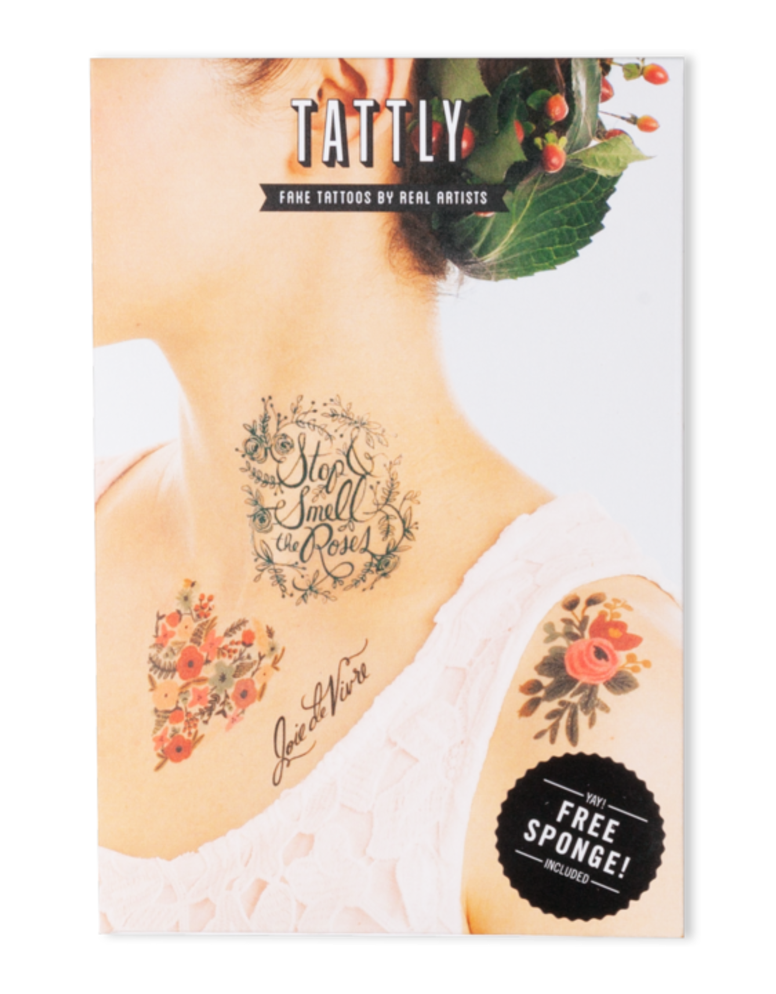 Tattly Floral Set by Rifle Paper Co. - Tattly Temporary Tattoo Pack