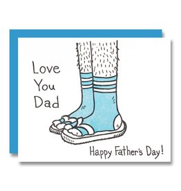 Love You Dad Happy Father's Day Greeting Card - Papa Llama