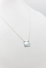 Annika Inez Delicate Square Necklace - Sterling Silver