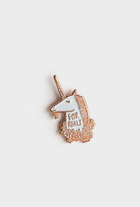 ''For Reals Unicorn'' Tiny Enamel Pin - Egg Press