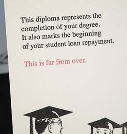 "Far From Over" Graduation Greeting Card - Oddball Press