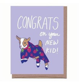 "Congrats on Your New Kid" Greeting Card - La Familia Green