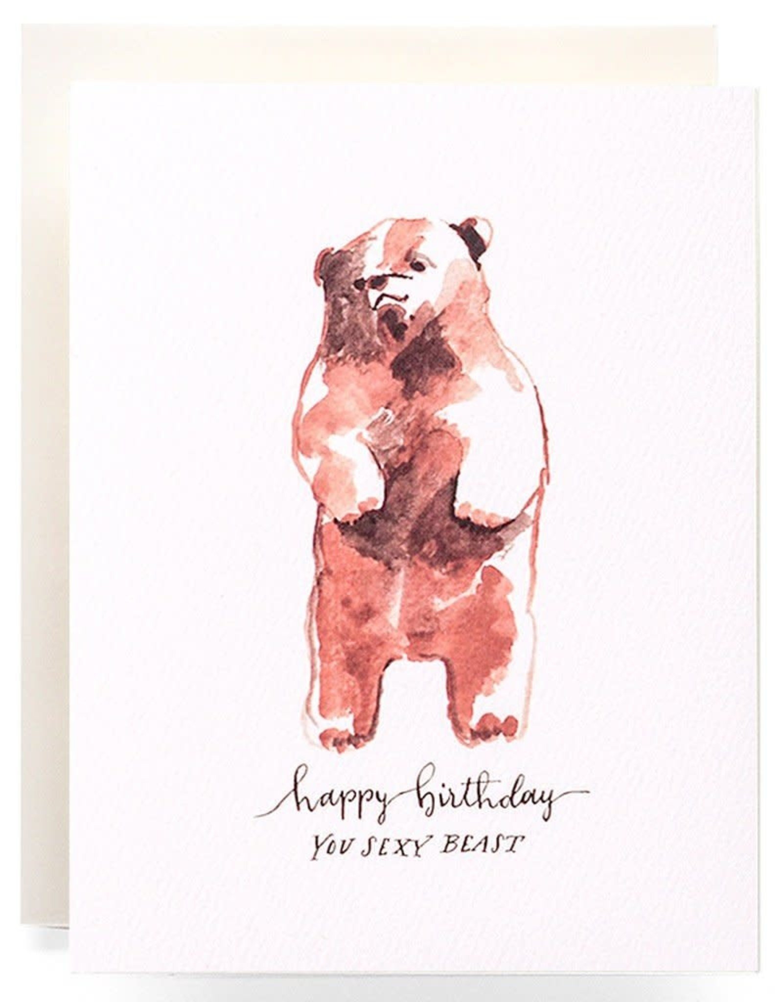 "Happy Birthday You Sexy Beast" Greeting Card - Antiquaria