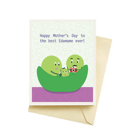 Seltzer Edamame Day Mothers Day Greeting Card - Seltzer