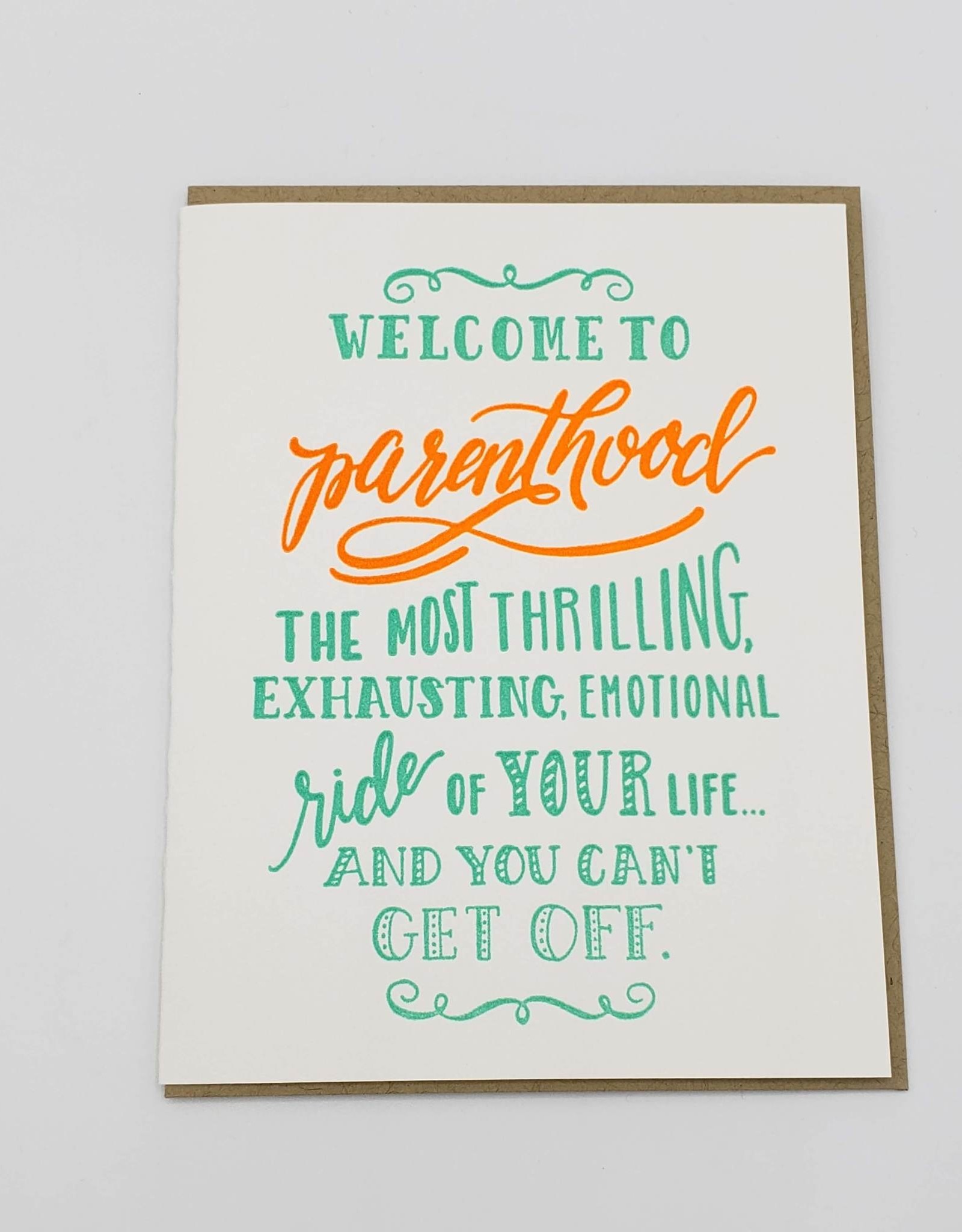 Welcome To Parenthood Baby Greeting Card Sugarcube Press Redux Boutique Gallery