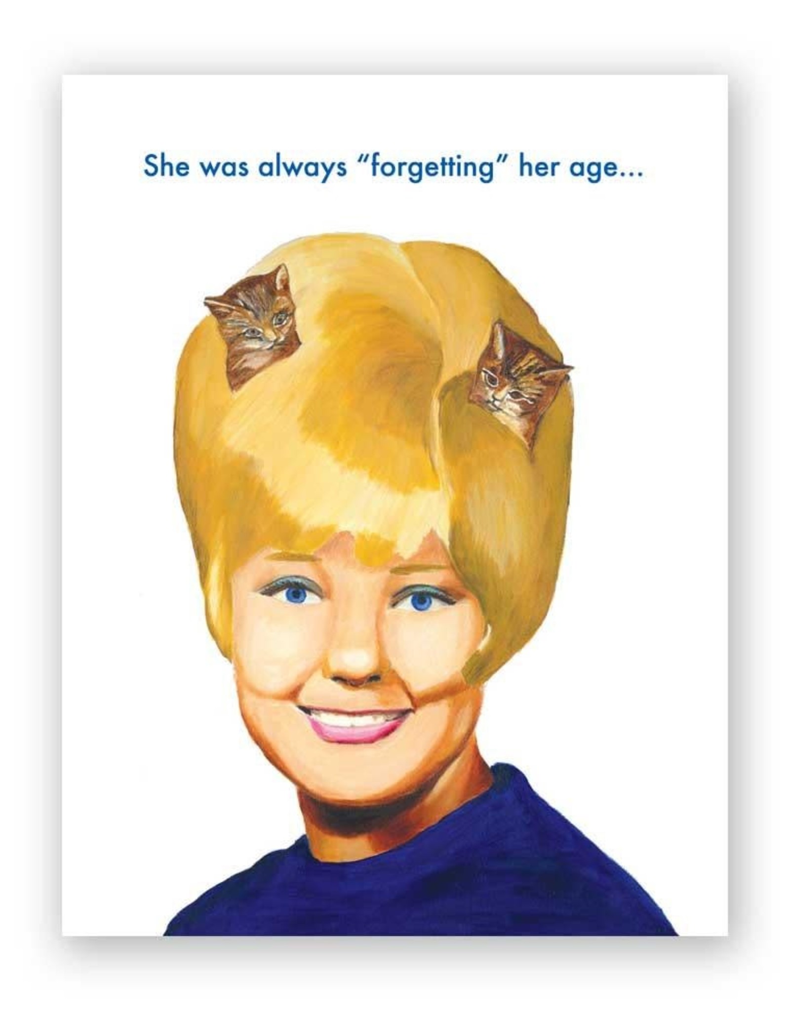 Mincing Mockingbird "Always Forgetting Her Age" Greeting Card - The Mincing Mockingbird