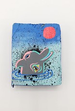 Tiny Dolphin Painting 3" X 2.5" by Tripper Dungan