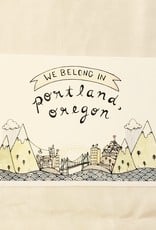 We Belong in Portland Oregon Greeting Card - Little Canoe