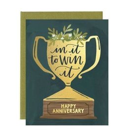 "In it to Win it" Anniversary Greeting Card - 1Canoe2