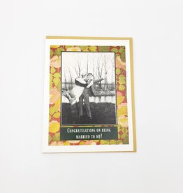 "Congratulations on Being Married to Me!" Anniversary Greeting Card - Umlaut Brooklyn