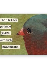 Mincing Mockingbird Gratitude Journal Magnet by the Mincing Mockingbird