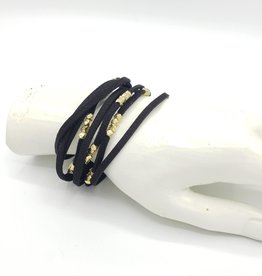 Mata Traders Suede Cord Bracelet Black