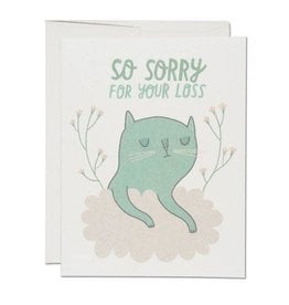 "So Sorry For Your Loss" Pet Loss Greeting Card - Anke Weckmann