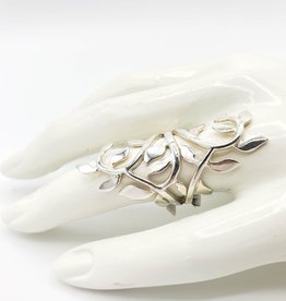 Tiger Mountain Branches and Leaves Statement Ring, Sterling Silver