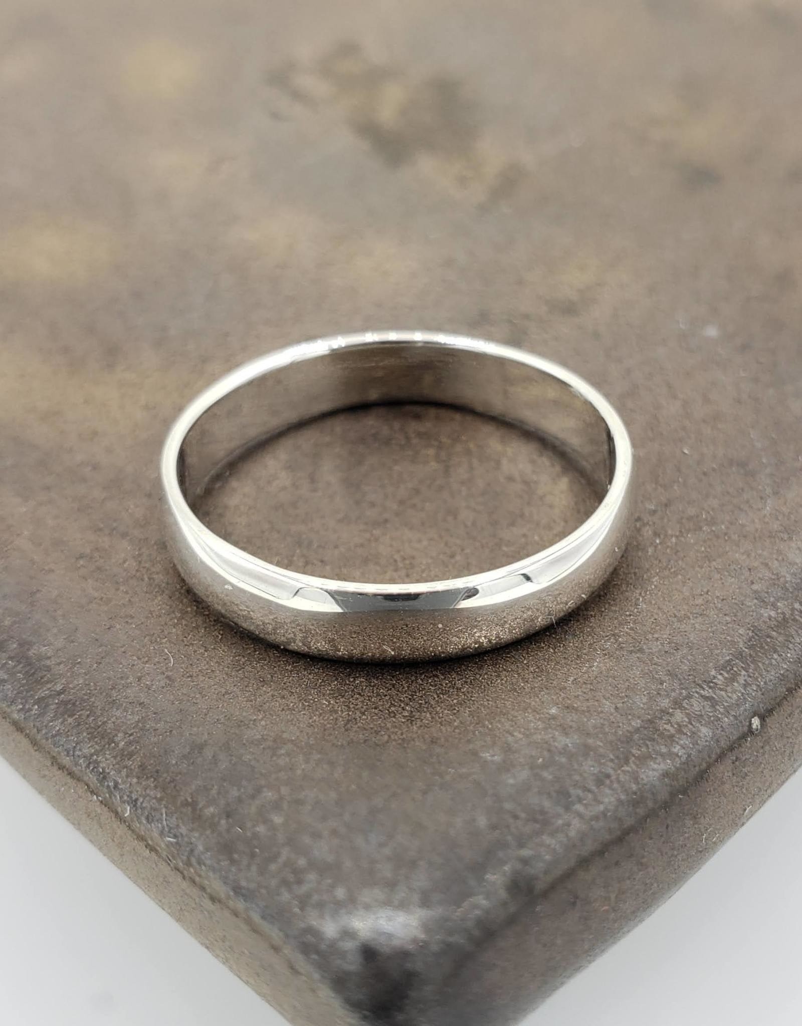 Simple Ring Band, Sterling Silver