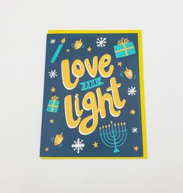 Allison Cole Love and Light Hanukkah Greeting Card - Allison Cole