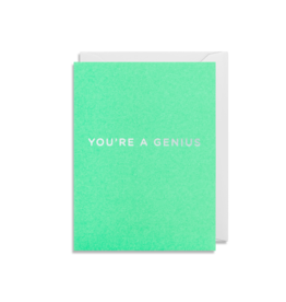 "You're A Genius" - Greeting Card by Lagom Design