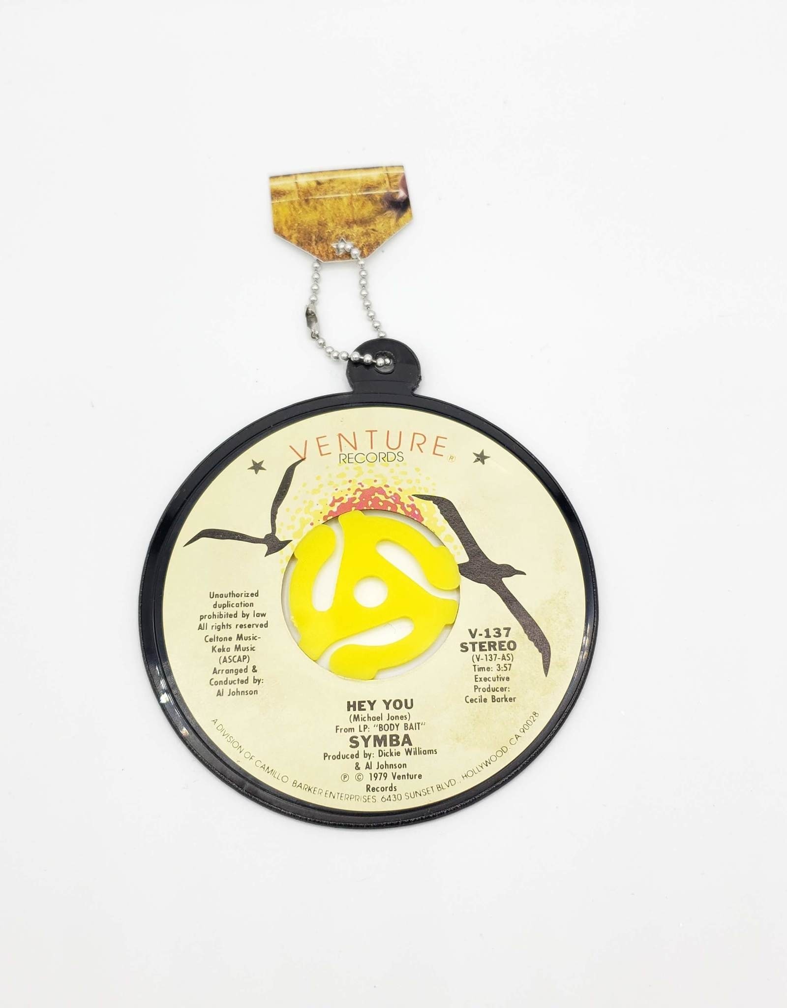 Vintage Recycled 45 RPM Record Ornament  Set of 3 - by Vinylux