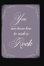 "You Know How To Rock" Engagement Greeting Card - Love, Foxy