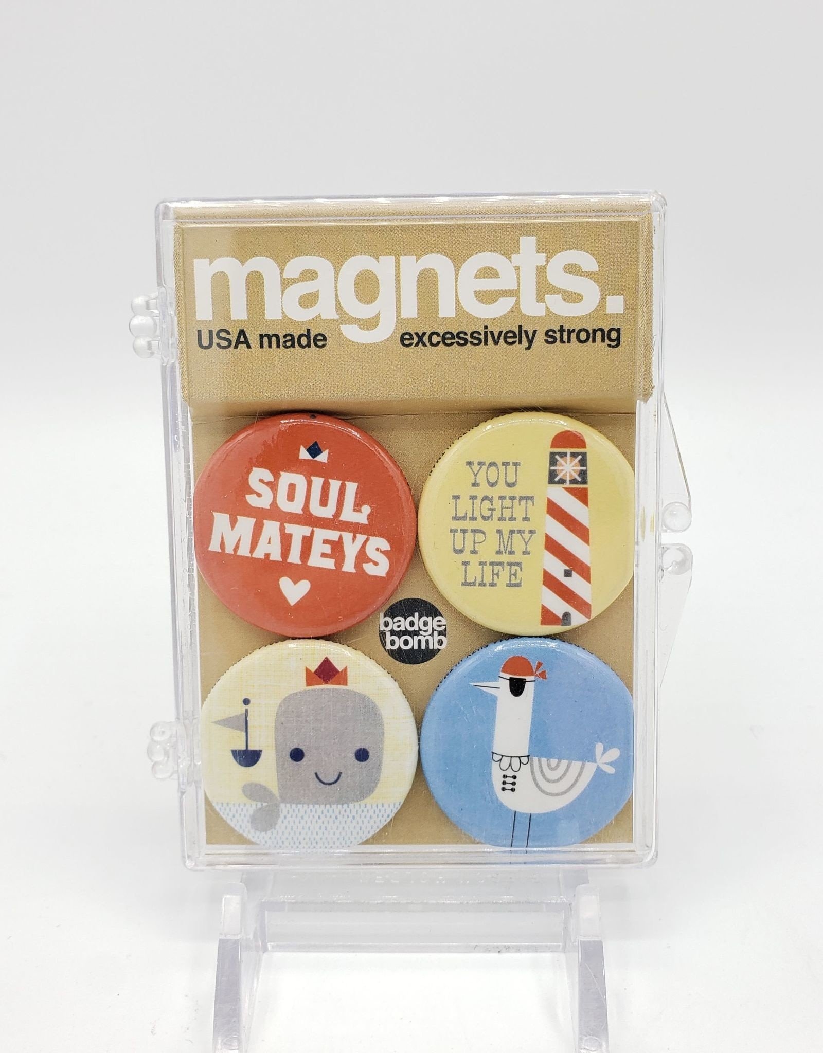 Badgebomb Soul Mateys Magnet Set of 4 by Badge Bomb