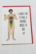 Borat Love Greeting Card by Yeaoh Greetings