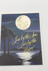 "Love By The Moon" Greeting Card - Antiquaria