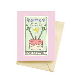 Seltzer Tarot Card Birthday Greeting Card - Seltzer
