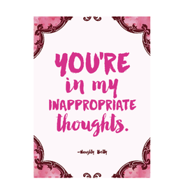 "Inappropriate Thoughts" Love Greeting Cards - Naughty Betty
