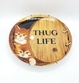 Redux "Thug Life" - Vintage Upcycled Plate Art