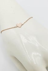 ''Sealed with a Kiss'' Heart Bracelet