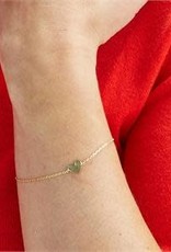 ''Sealed with a Kiss'' Heart Bracelet