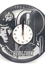 "Star Trek" Upcycled Vinyl Record Clock with LED Backlight