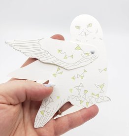 Articulating Owl Greeting Card - Blackbird Press -