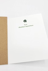 Mincing Mockingbird "Abraham Leprechaun" St. Patrick's Day Greeting Card - The Mincing Mockingbird